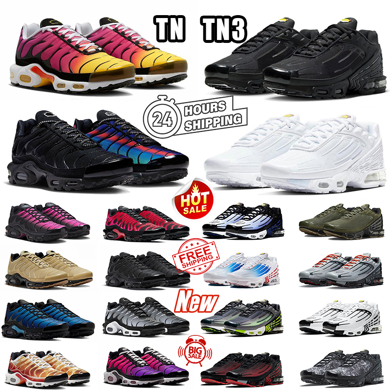 Plus tns designer shoes Running Shoes tn Utility Women Triple White Metallic Reflective Mens shoes Trainers sneakers 40-46