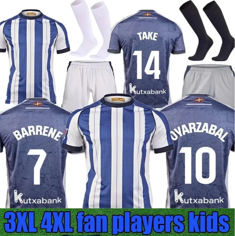 2025 2026 Real Sociedad Soccer Jersey OYARZABAL ZUBIMENDI BARRENE OSKARSSON Football Shirt BECKER TAKE 25 26 camiseta de futbol ZAKHARYAN Football Shirts