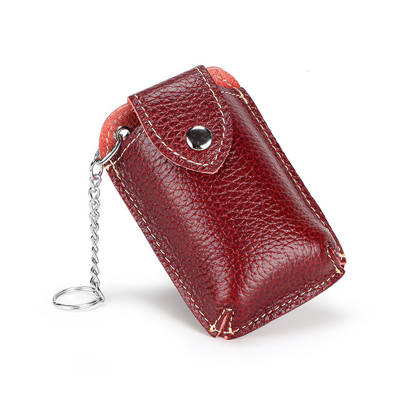 Leather belt key bag belt car remote control cover fashion hanging waist easy to carry car key cover Korean version