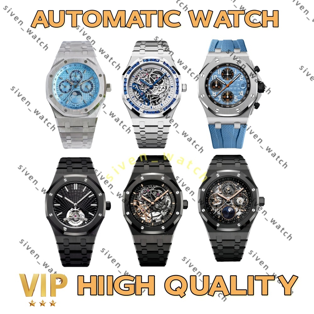 26ss 10A Designer Audermarspiquets Mens Watch High Quality Skeleton Watch Luxury Audemares Piquetly Watch Mechanical Watch Woman Automatic/quartz Watch with box