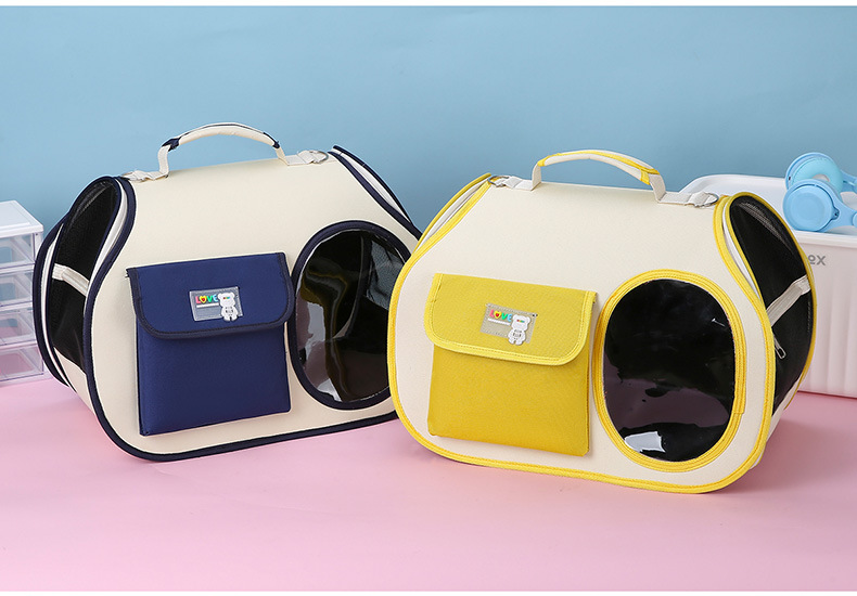 New Pet Carrier Bag Fashionable Shoulder Crossbody Dog Cat Bag for Outdoor Travel