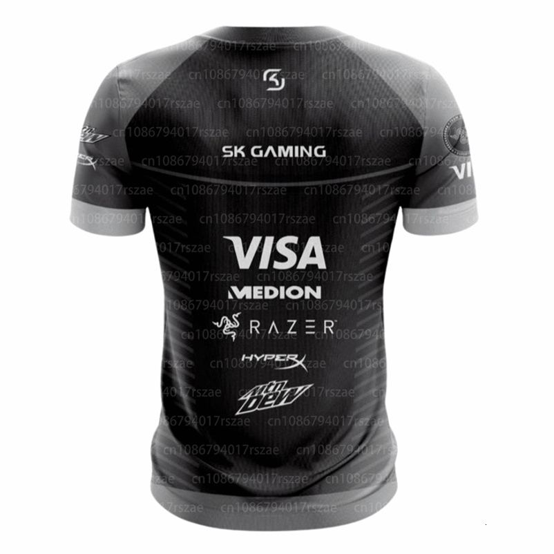 Player Game Jersey Uniform SK Gaming The Dream Short Sleeve T-shirt Men Esport Team Fans Summer Tops 251224