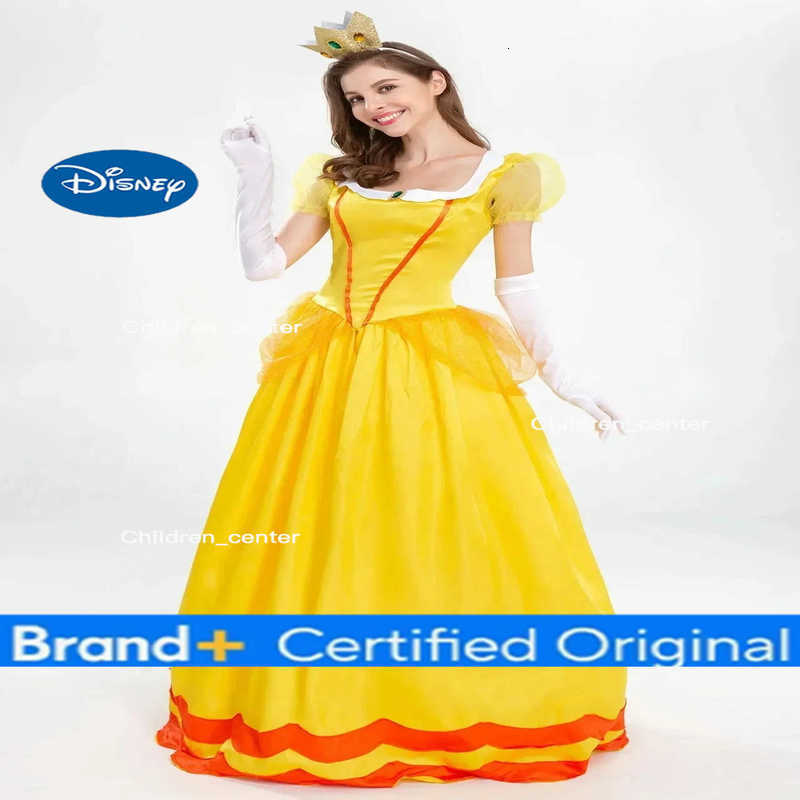 Disney New Princess Dress Palace Party Queen Skirt Pink Peach Blossom Clothes Anime Halloween Costumes for Women H2512271