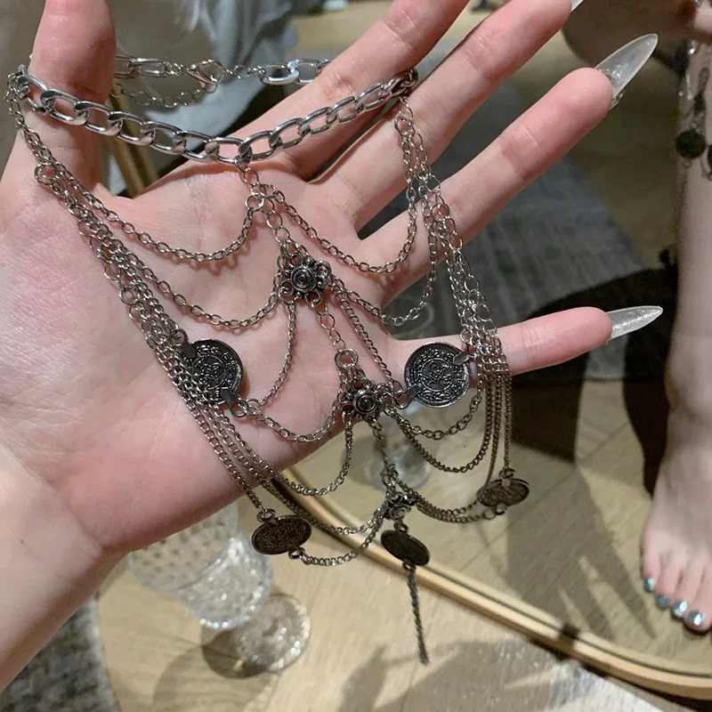Bohe Exotic Coins Multilayer Chain Anklet for Women Charm Ethnic Summer Beach Party Feet Female Dance Jewelry Accessories 251226