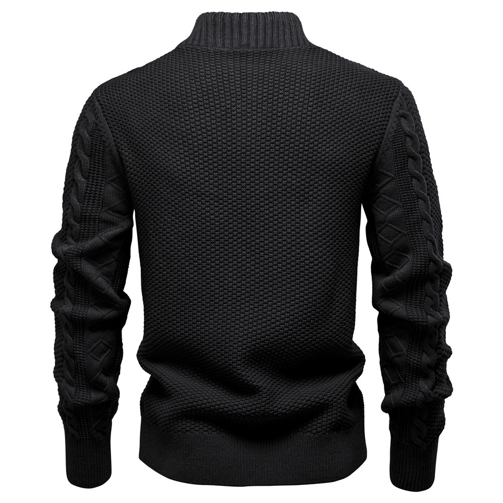 WOZK new men's woolen jacket for autumn and winter sweaters, high-quality cardigans for men outerwear