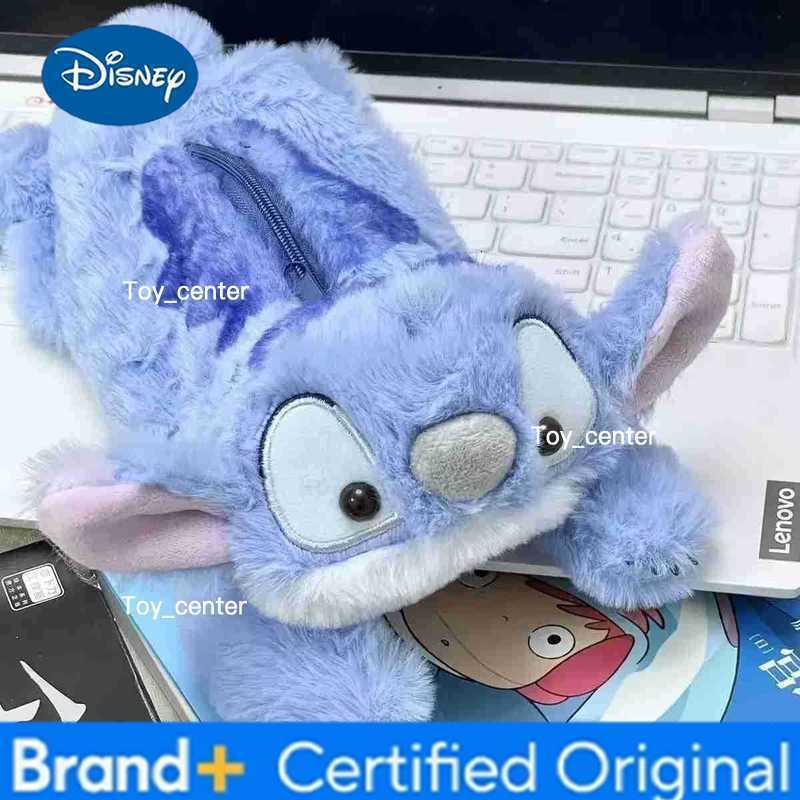 Disney Stitch Plush Cute Pencil Case Anime Kawaii Pen Bag Kids School Home Stationery Box Lilo Stitch Plush Bags Kids Gift Toy H251227