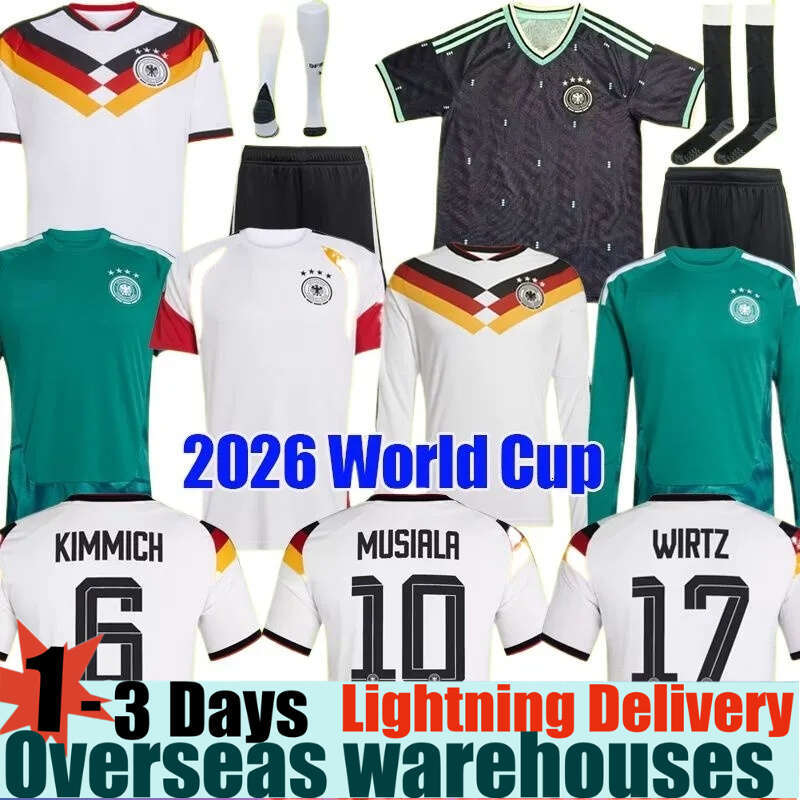 Germany Jerseys 2026 World Cup 125TH Musiala Wirtz Havertz Kimmich Soccer Jerseys Deutschland Trikot KROOS Tah RUDIGER Raum MULLER Shirt Kid Kits Football Jersey