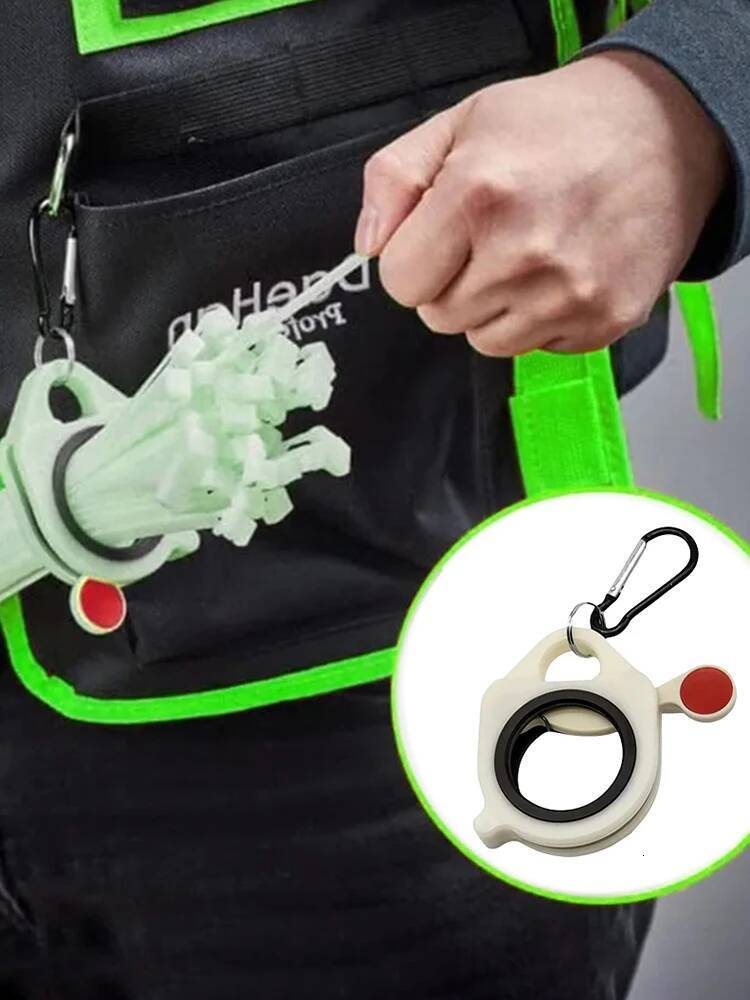 Fluorescent Organizer Plastic Cable Tie Holder Portable Electrical Wire Clip Zip Ties Arrangement