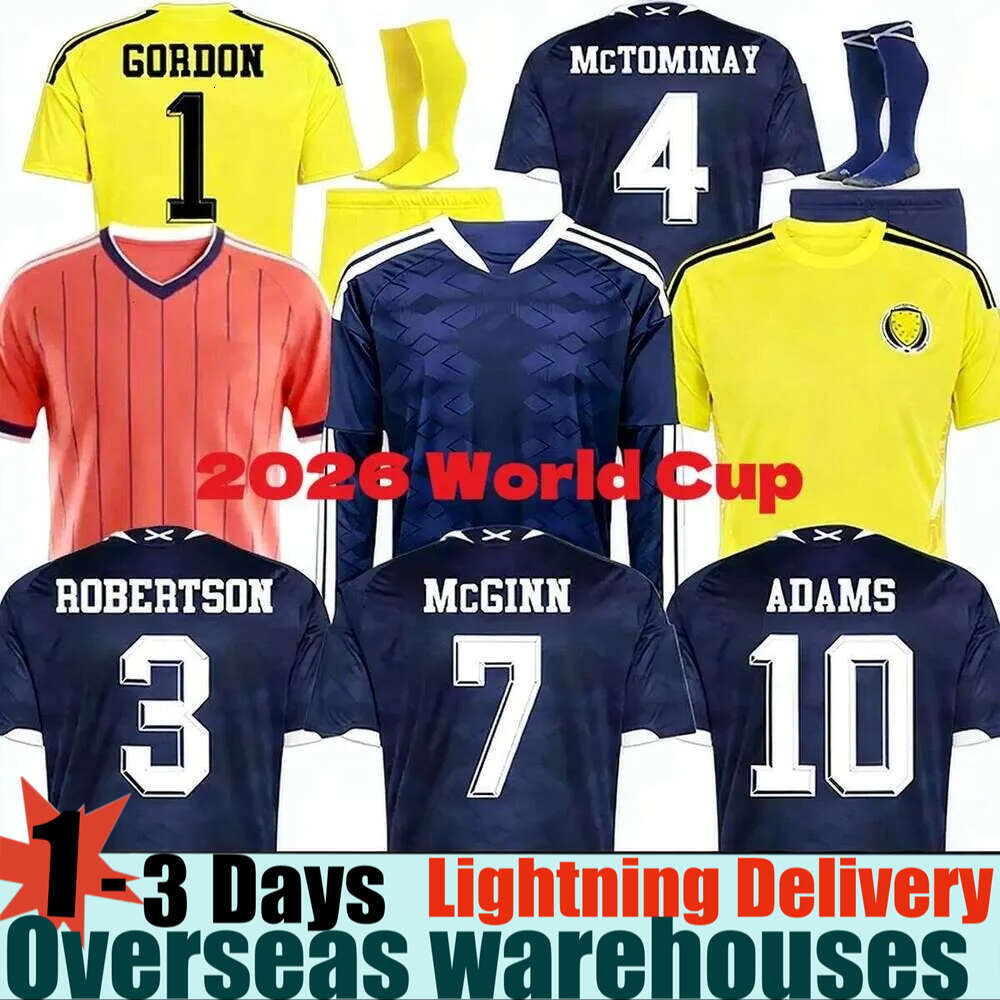 Scotland World Cup 2026 Retro 150th Scotland Football Shirt Top Soccer Jerseys ROBERTSON Mctominay Mcgregor SHANKLAND MCGREGOR Maillot Goalkeeper Woman Kids Kits
