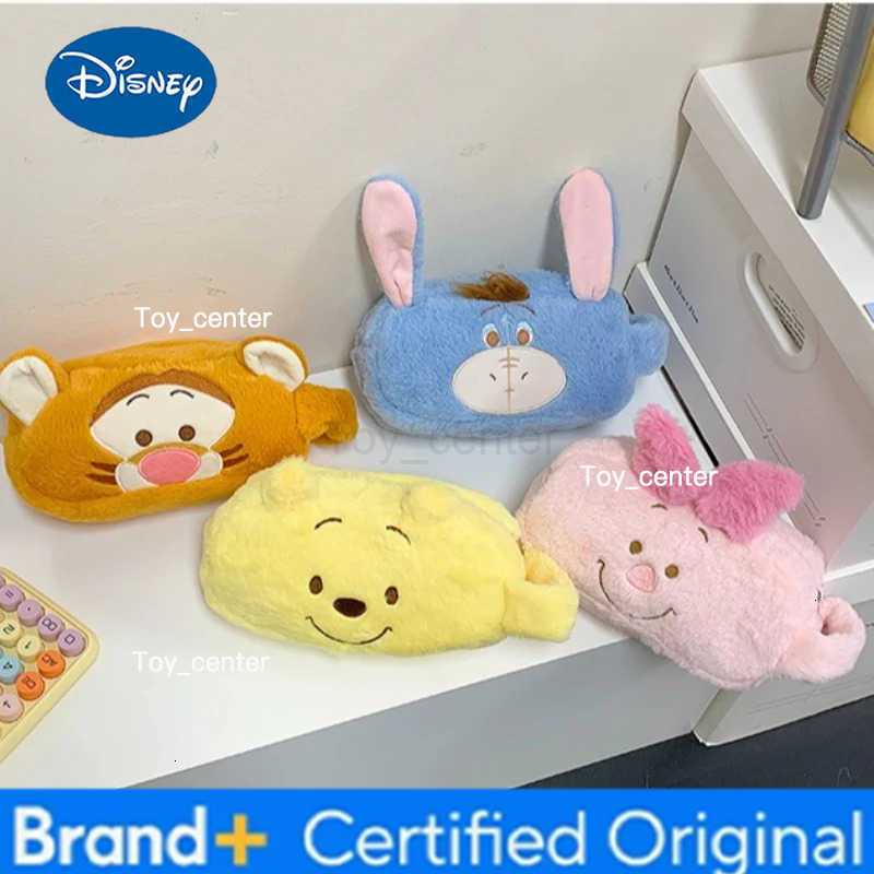 Disney 2026 New Cartoon Pig Pencil Case Cute Stationery Bag for Elementary Students Adorable Versatile Travel Makeup Bag H251227