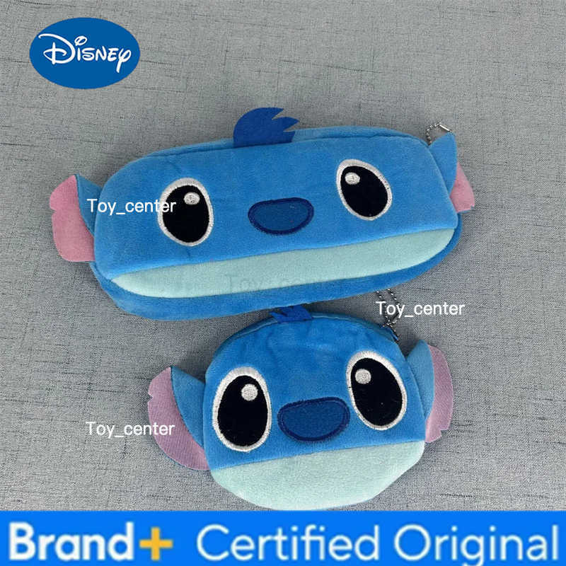 Disney Anime Stitch Plush bag Girls Makeup bag Boys Pencil Box School Cute Large Capacity Pencilcase Stationery School Supplies H251227