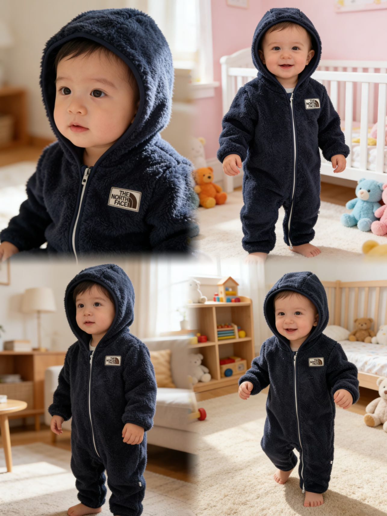 Baby Romper Autumn Winter Newborn Baby Fashion Sweater Baby Boy Girl Plush Clothes Sweater Clothes Jumpsuit clothes