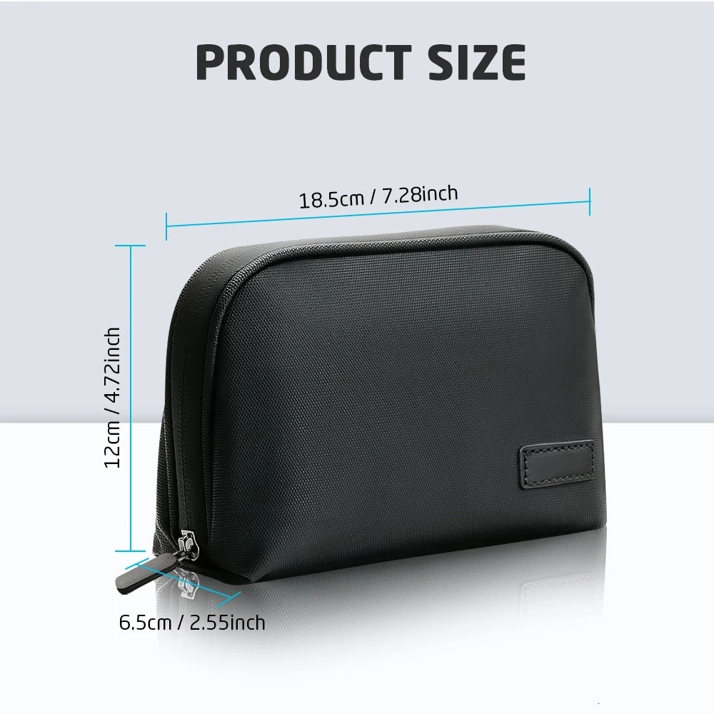 Cable Storage Bag Waterproof Digital Electronic Organizer Portable USB Data Line Charger Plug Storage Bag Travel Makeup Bag 251224