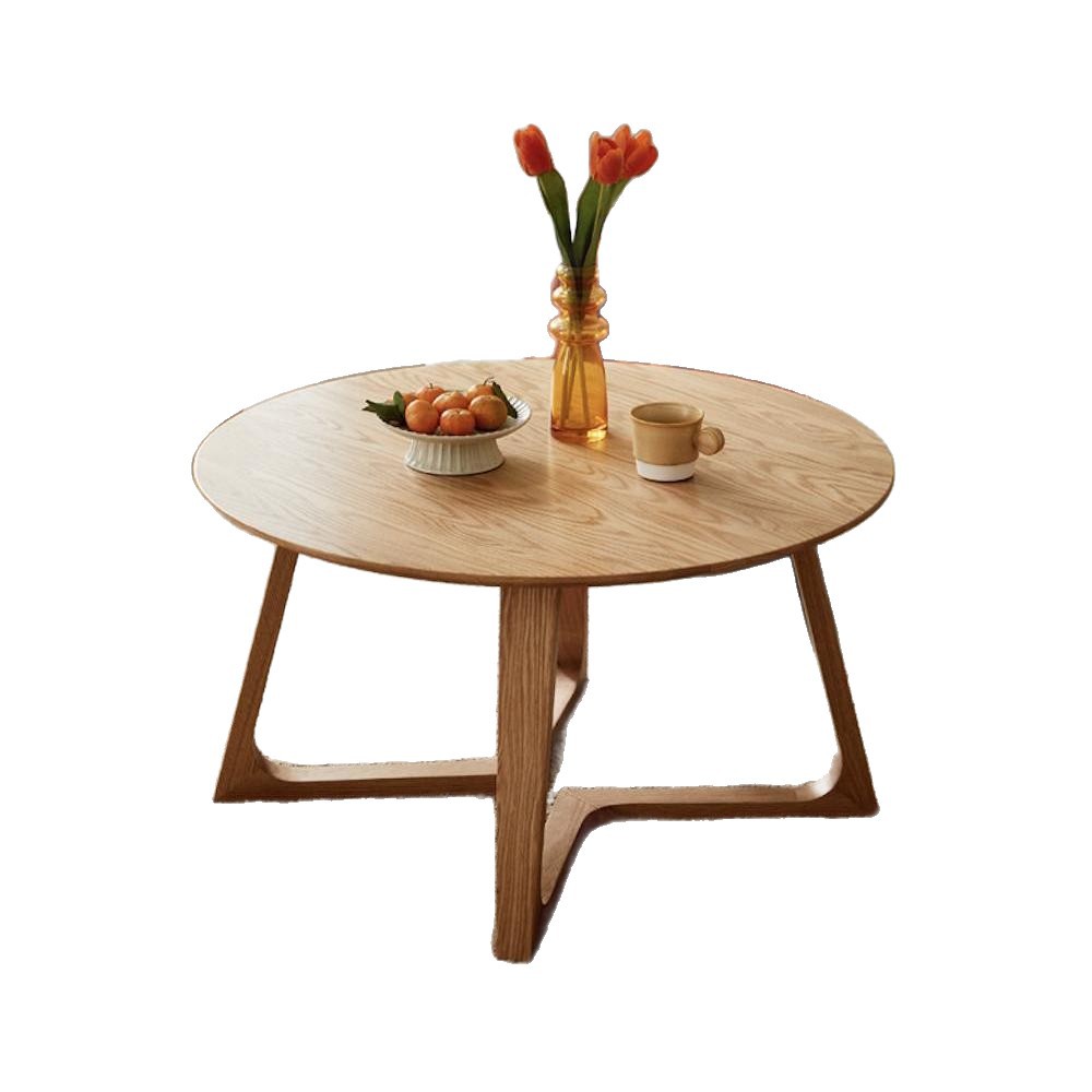 B12273 Cream white low folding table for small bedrooms