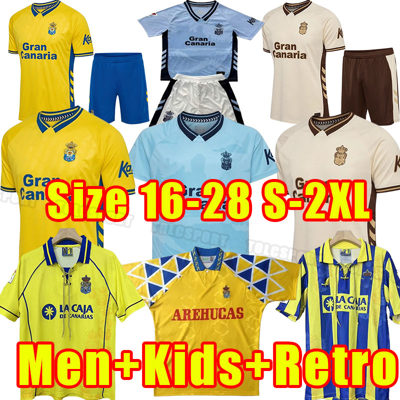 Las Palmas 25 26 UD Soccer Jerseys JONATHAN VIERA 2025 2026 ROBER Araujo RODRYGO ONTIVEROS CASTRO MALAGUISTA football shirt men kids Retro 1995 96 1997 98