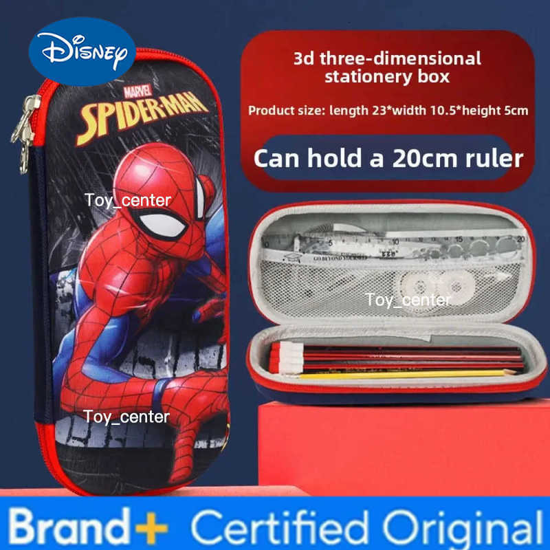 Disney Spider-Man 3D Stereo Pencil Case Pencil Case Spider Man Large Capacity Pencil Box Kids Toys Gifts H251227
