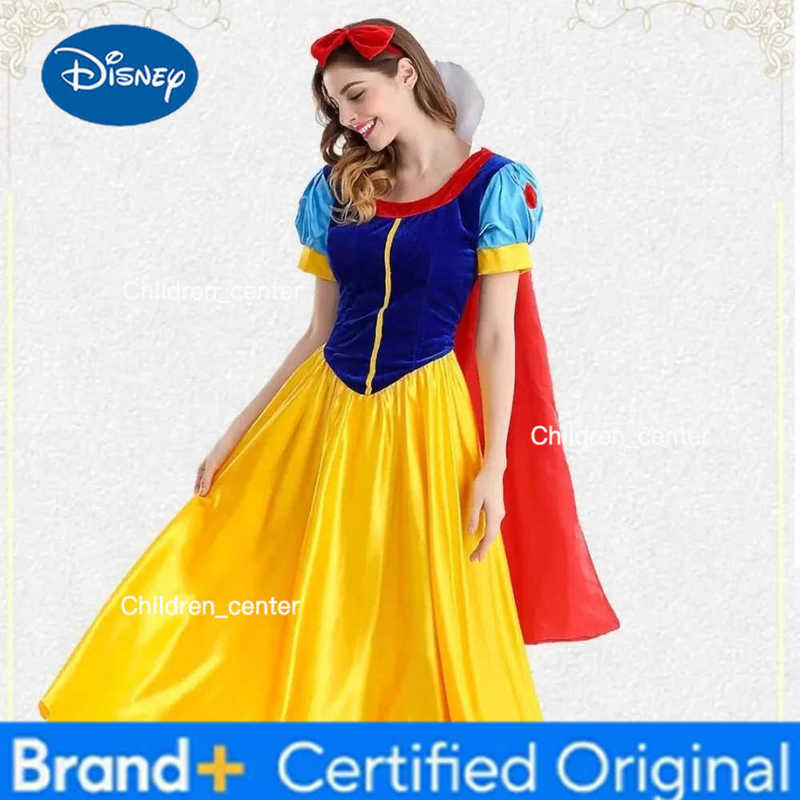 Disney Adult Cosplay Dress Snow White Girl Princess Dress Women Adult Cartoon Princess Snow White Halloween Party Costume H2512271