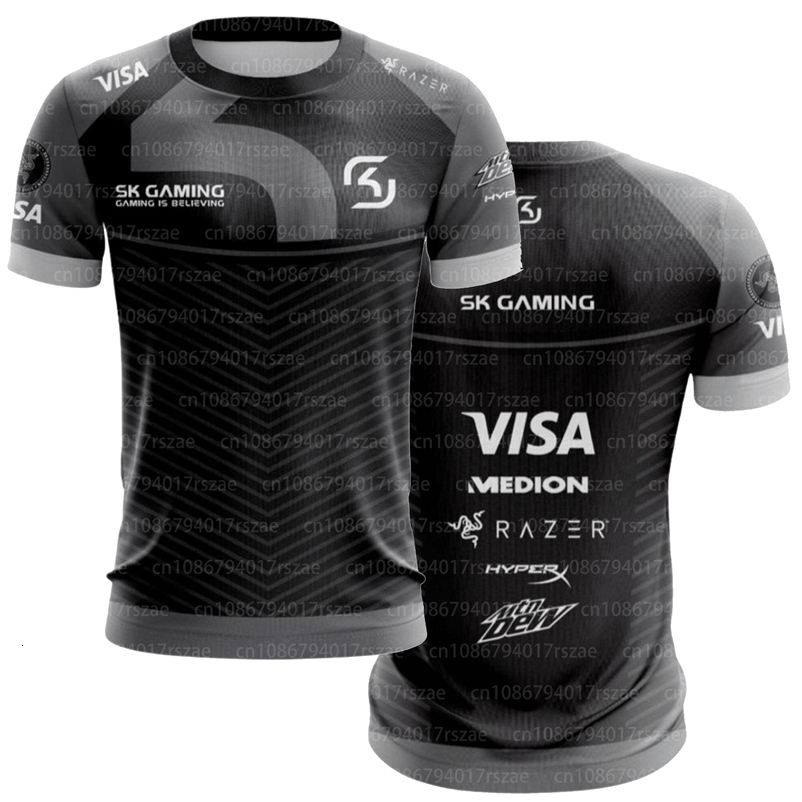 Player Game Jersey Uniform SK Gaming The Dream Short Sleeve T-shirt Men Esport Team Fans Summer Tops 251224