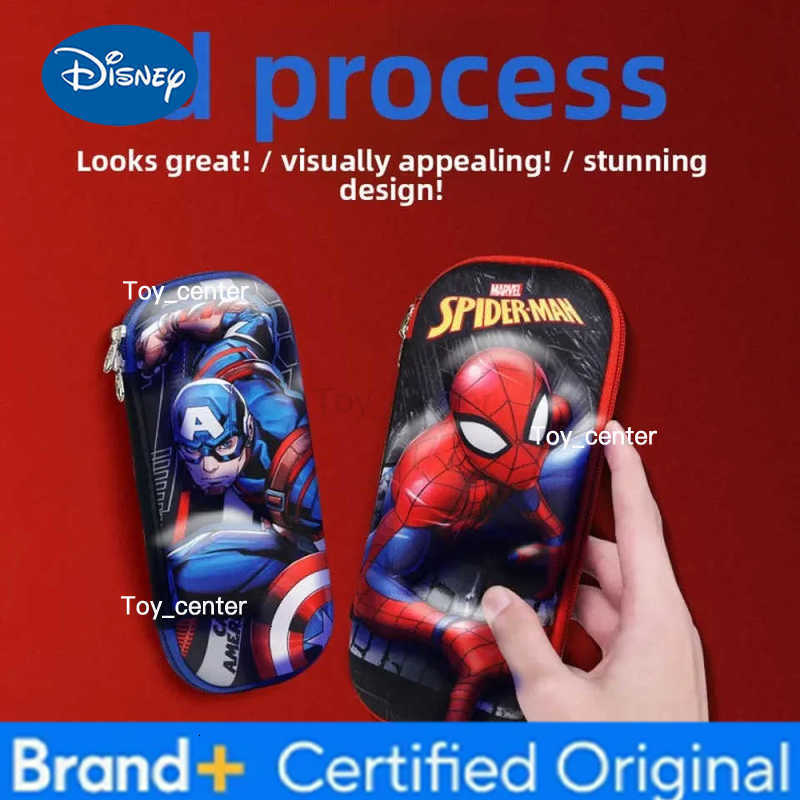 Disney Spider-Man 3D Stereo Pencil Case Pencil Case Spider Man Large Capacity Pencil Box Kids Toys Gifts H251227