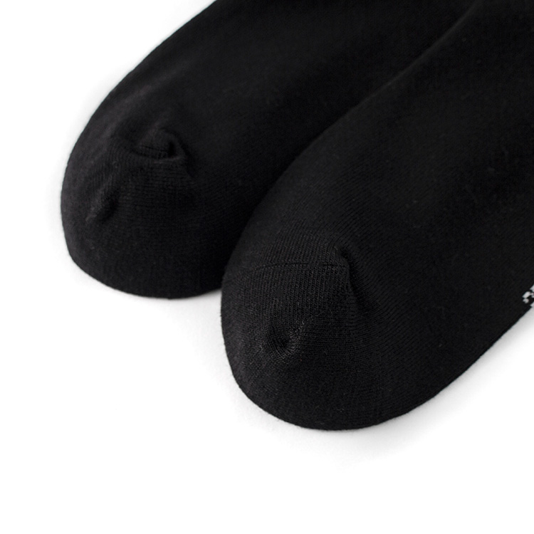 Men's Bamboo Crew Socks, Classic Black Breathable Casual Dress Socks, Soft Comfort Everyday Work Socks for Men