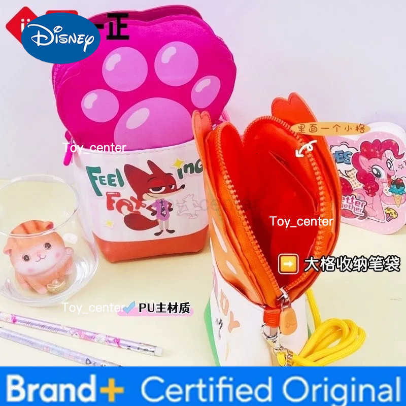 Disney Zootopia2 Series Nick Wilde pencil case cute Judy Hopps Crossbody bag pencil case large capacity cartoon pencil case gift H251227