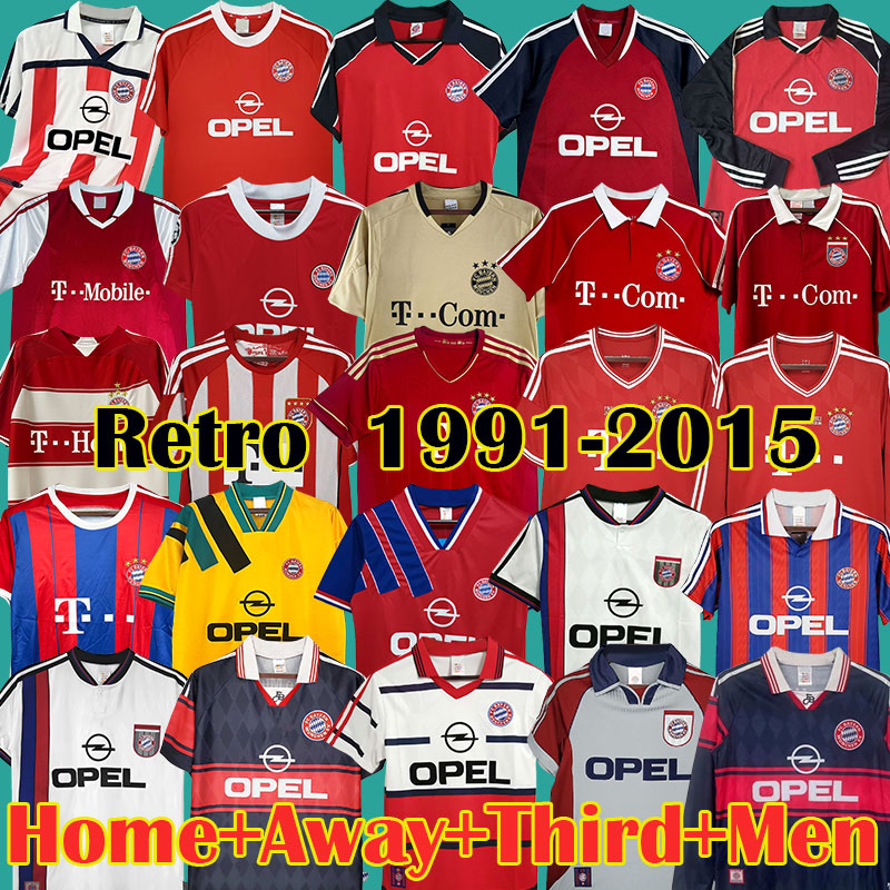 Bayern Retro 1990 91 Soccer Jersey Classic Design from the Glory Days 95 97 OLI K STEFF E SCHWEINI PHILI L MEHMET S GIOVANE E 2000 01 of Iconic Seasons Football Shirts 2XL