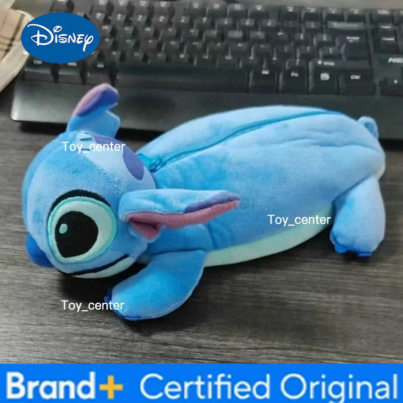 Disney Cartoon Stitch Pencil Bag Children Bear Piglet Stationery Bag Plush Storage Pencil Case Student Pen Pouch School Supplies H251227