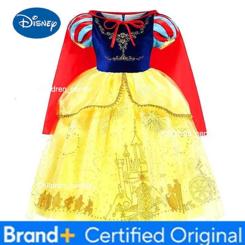 Disney Baby Girl Snow White Costume Cosplay Party Dress Vestidos Ball Gown Girl Dress Up Carnival Halloween Princess Costume H2512271