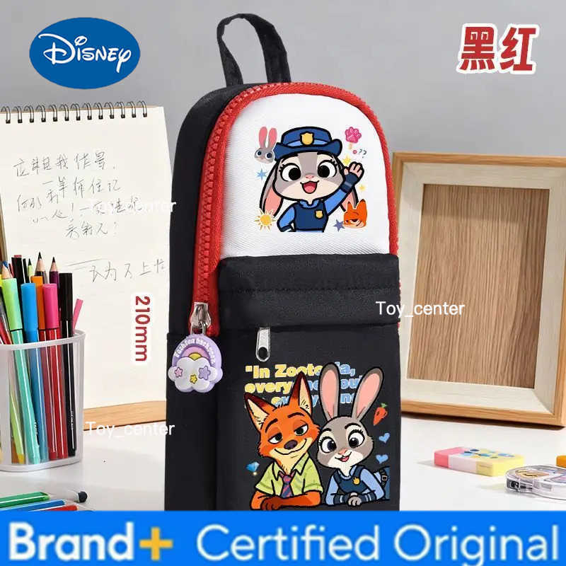 Disney Cute Cartoon Judy Nick New Unisex Multi-Layer Pencil Case for Boys and Girls Stylish and Large Capacity Stationery Box H251227