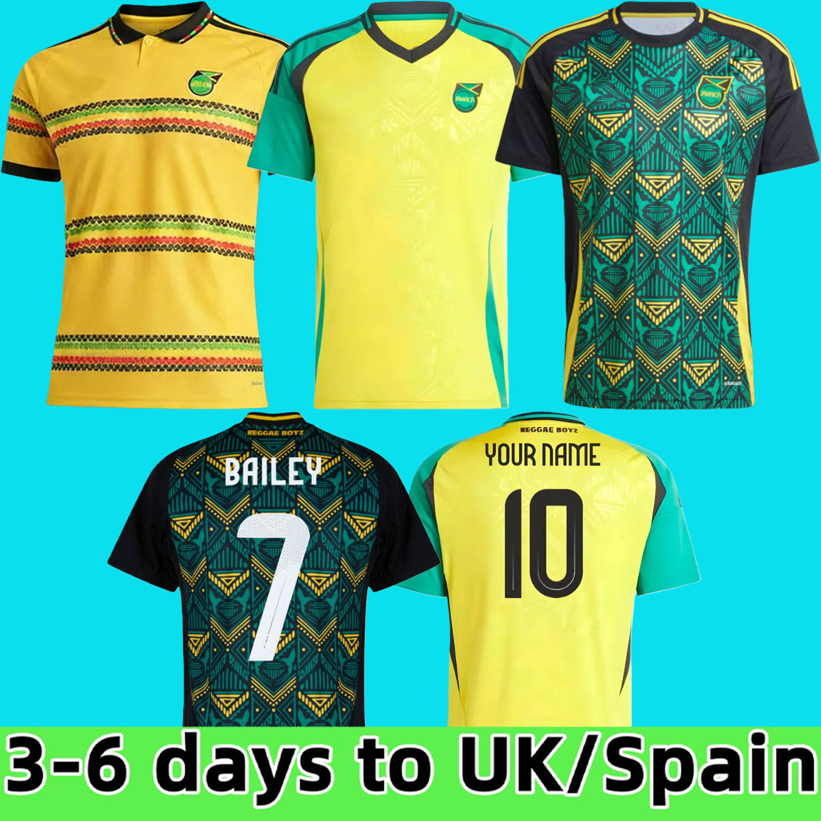 2024 Jamaica soccer jerseys 1998 home away retro football shirt EARLE WHITMORE DAWES SINCLAIR ANTONIO NICHOLSON Training suit uniforms 23 24 25 Pre-match T-Shirt