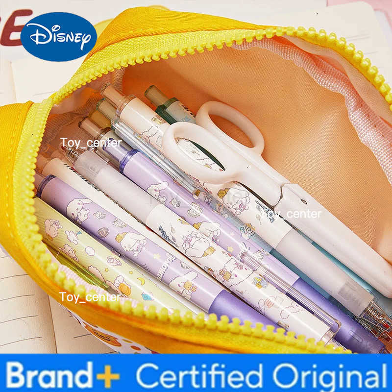 Disney Winnie The Pooh Pen Bag High Appearance Level Large Memory Cartoon Stationery Bag Cute Girl Storage Printed Pencil Case H251227