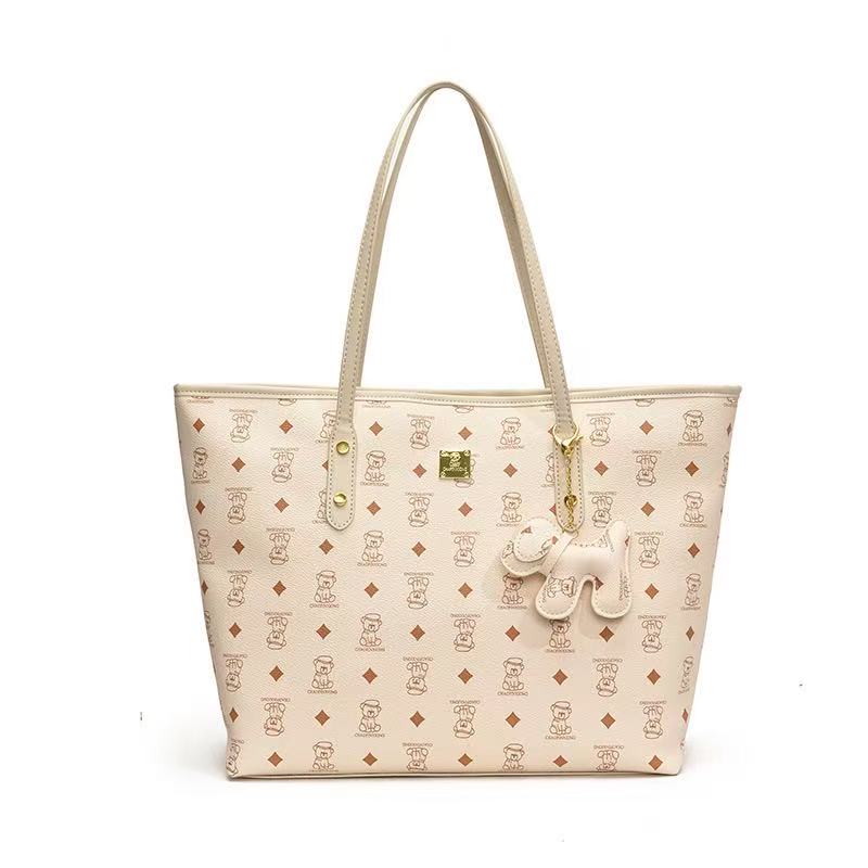 Designer Tote Shoulder Purse Classic Hundred Women's High Quality Leather Tramp Bag Black Large Capacity Shopping Handbag