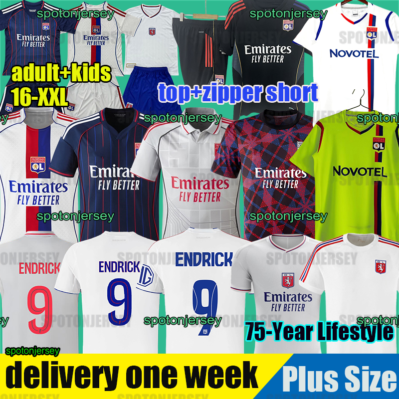3xl 4xl lyon jersey 25 26 MIKAUTADZE Maillot de foot FOFANA Soccer Jersey 75-year-anniversary TOLISSO NUAMAH OL 75th football shirts T.ALMADA equipment lyon jersey