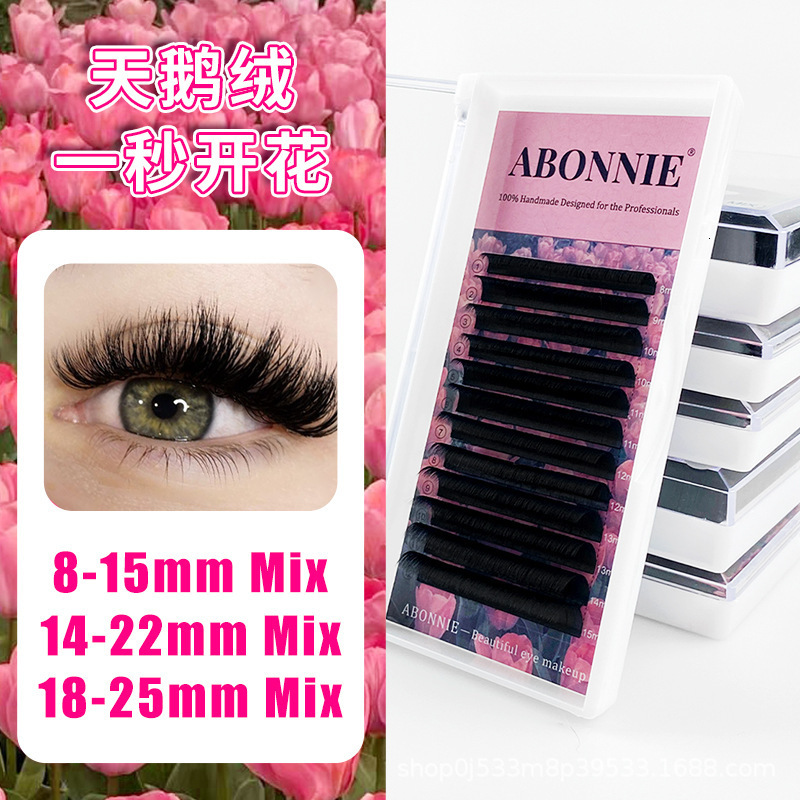 Trays/Lot False Mink Eyelash Extension Individual Silk Eyelash Lashes maquiagem cilios for Professionals Makeup Volume Lashes 240104