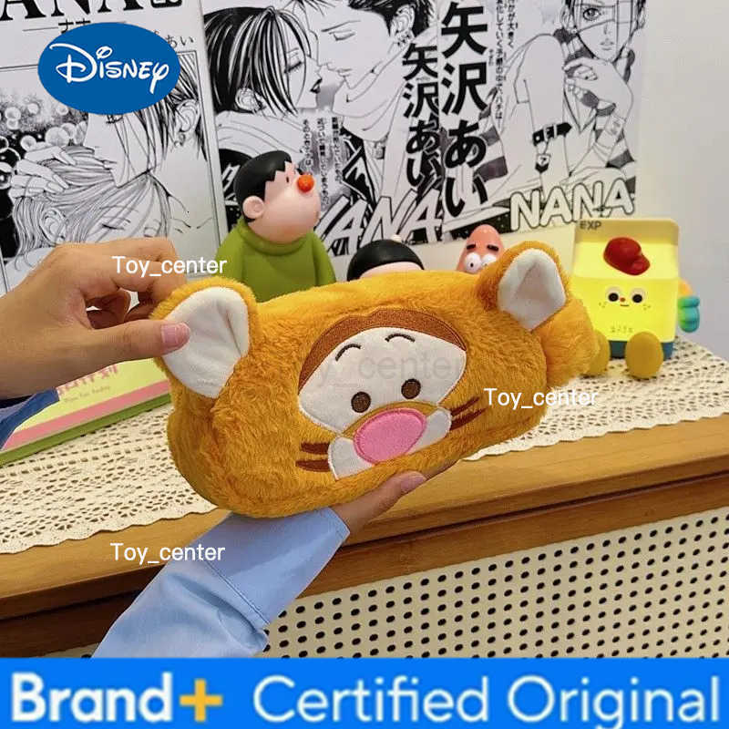 Disney Tigger Winnie the Pooh Piglet Eeyore Cute Creative Cartoon Pattern Large Capacity Storage Makeup Bag and Pencil Case H251227