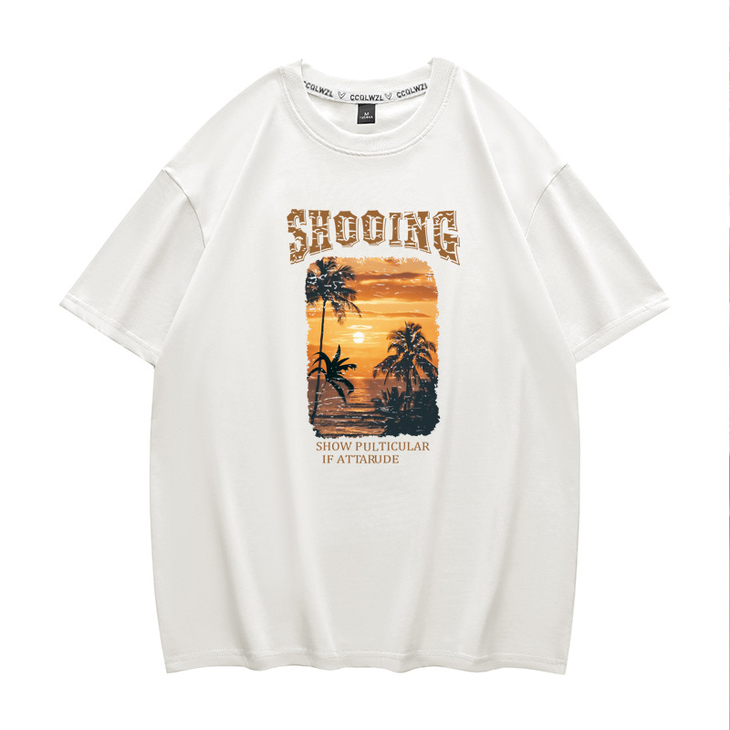 American Vintage Short Sleeve T-shirt, 2026 New Trendy & Versatile Tee, Summer Student Casual Cool Top