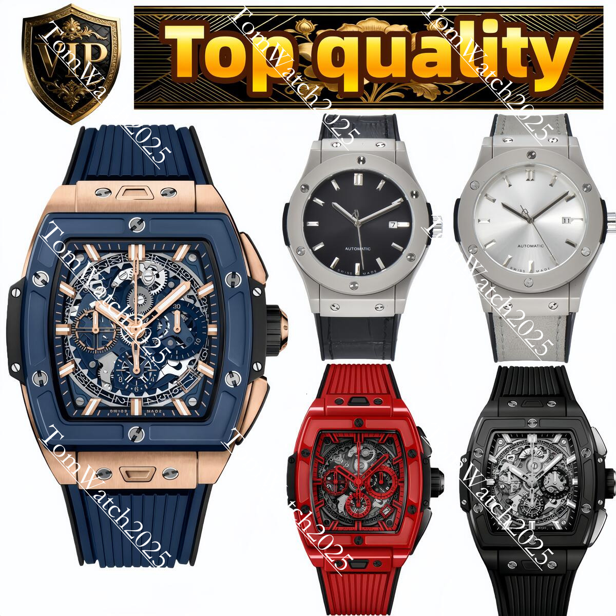 2026 NEW Planet Watch Mission To Moonshine Gold Mercury 42Mm Full Function Chronograph Mens Couple Joint Name Wristwatches Hublotx Hubolot Hublotss Hubloxs b30