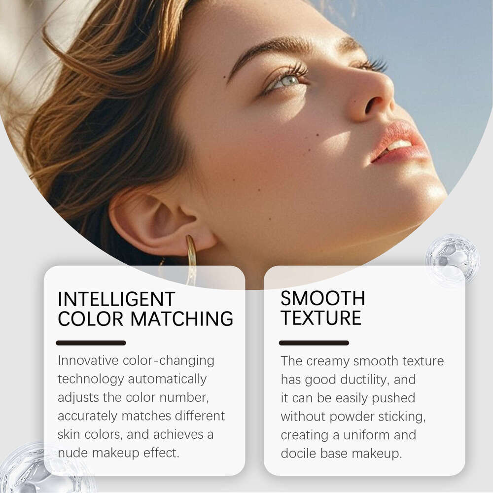 AMZ Ivory White 2-in-1 Color-Changing Lightweight Moisturizing Matte Clear Natural Finish Foundation Stick