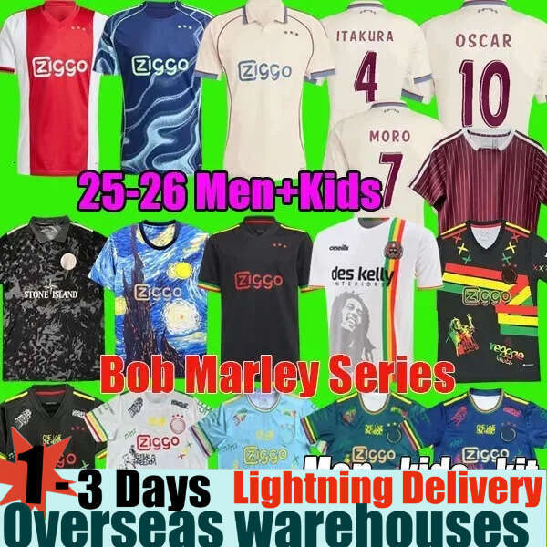 NEW LAJAX 25 26 Men Kids Kit Soccer Jerseys HENDERSON AFC 2025 2026 Uniforms Ajaxjersey Retro Ajaax Jersey Ajaox Shirts Maillot De Football Lajax Amsterdam