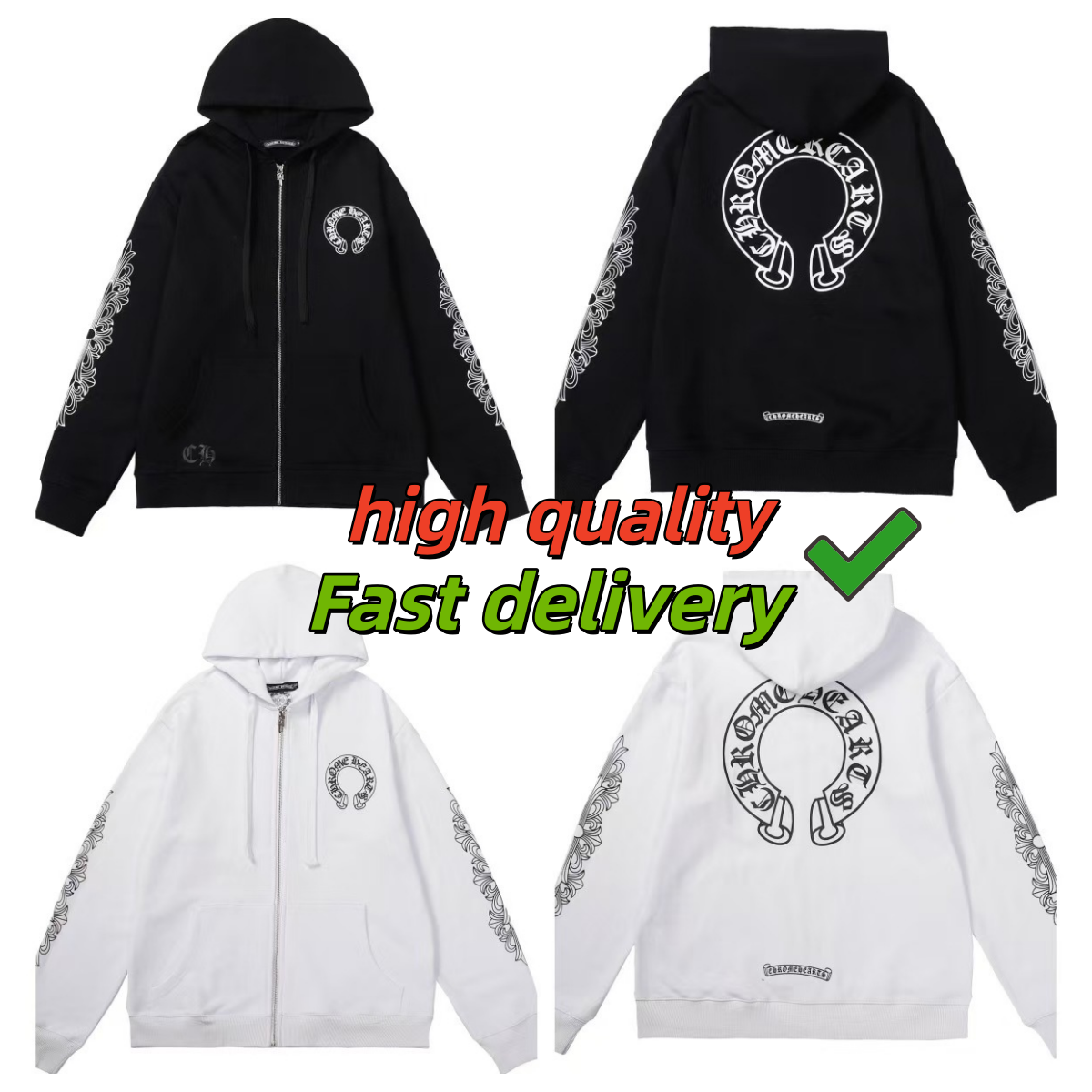chrome hoodie hoodies designer men hoodie men mens clothing hoodie polo graphic zip up hoodie designer clothes hoody hoodies for men Winter Streetwear For Men