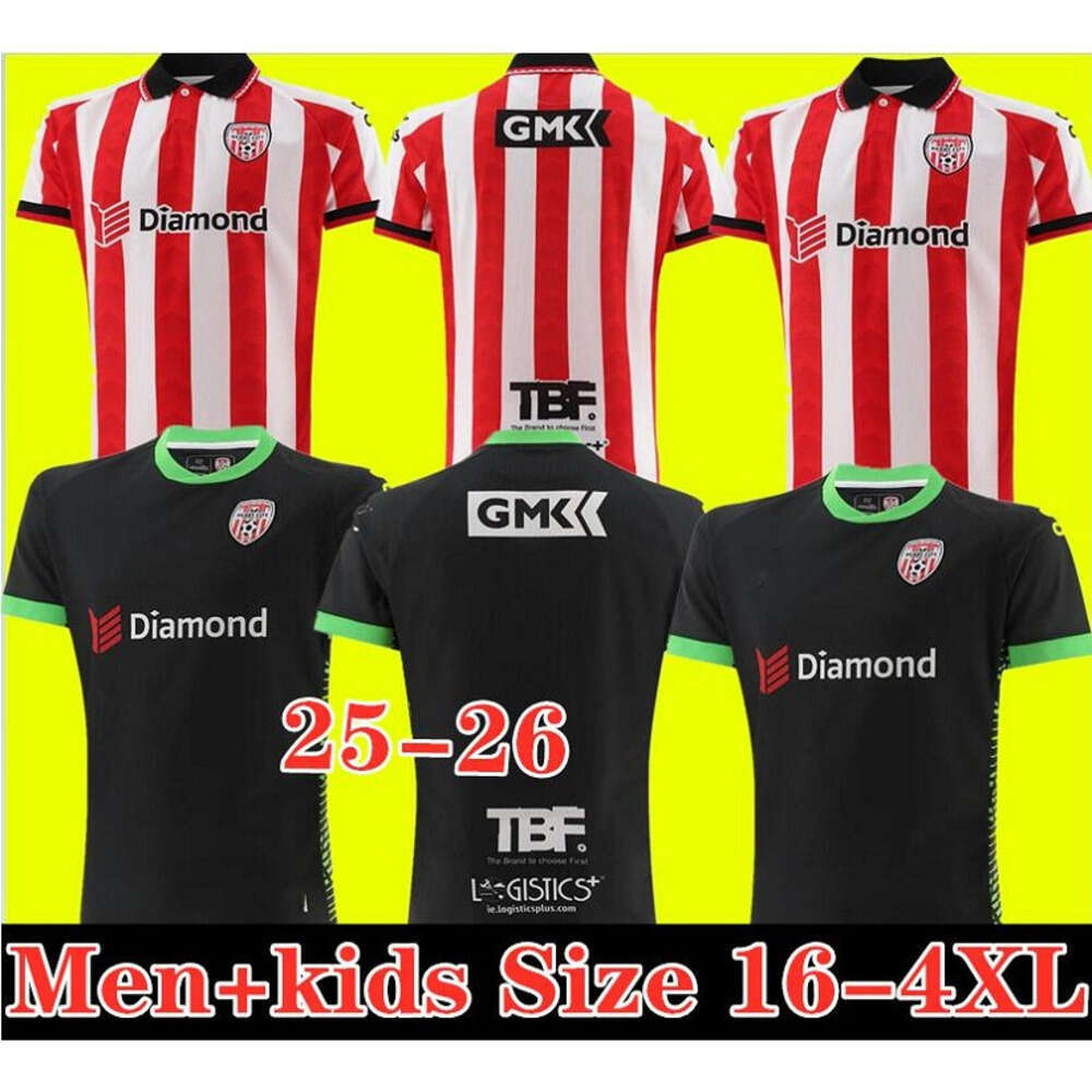 25 26 CityS Home Soccer Jersey 1987 1988 Derry City Retro Football Shirt