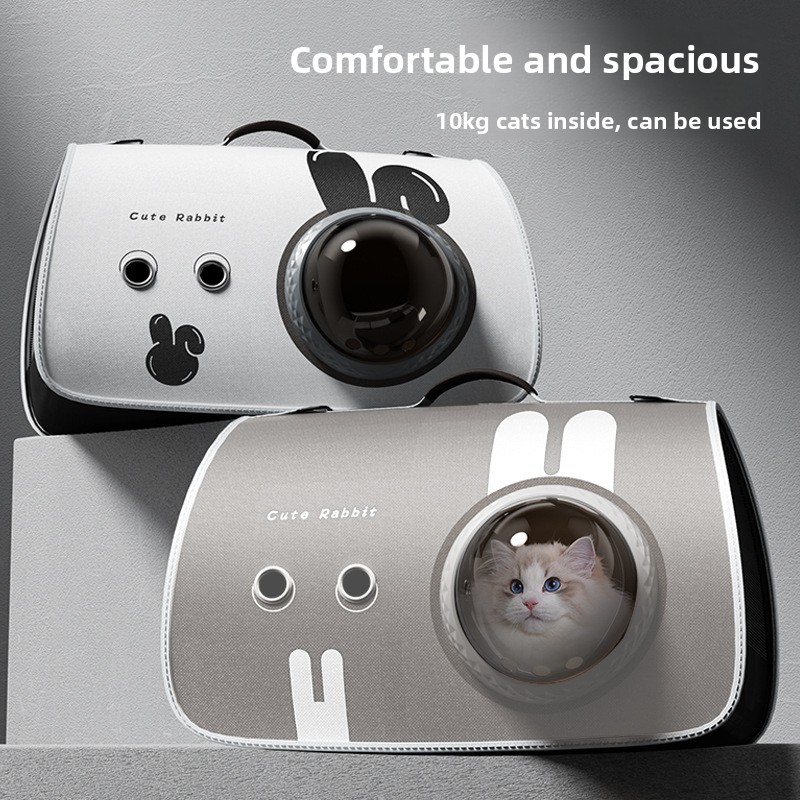 Pet Carrier Backpack Shoulder Bag Transparent Space Capsule for Cats and Dogs Lightweight Breathable Travel Outdoor
