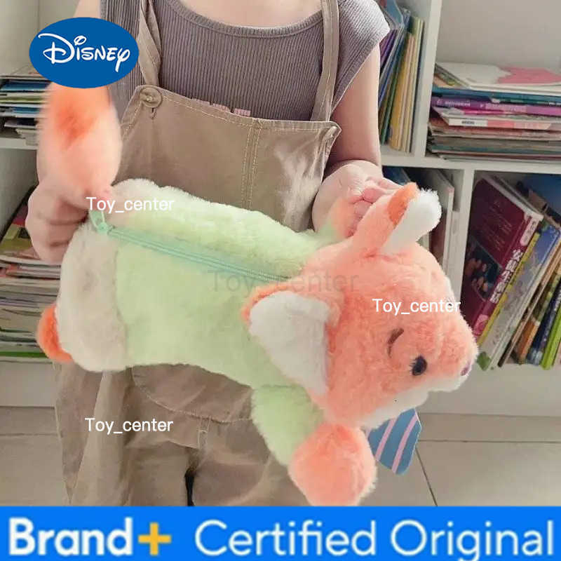 Disney Cute Cartoon Animal Plush Doll Creative Stationery Storage Bag Large Capacity Student Portable Pencil Case H251227