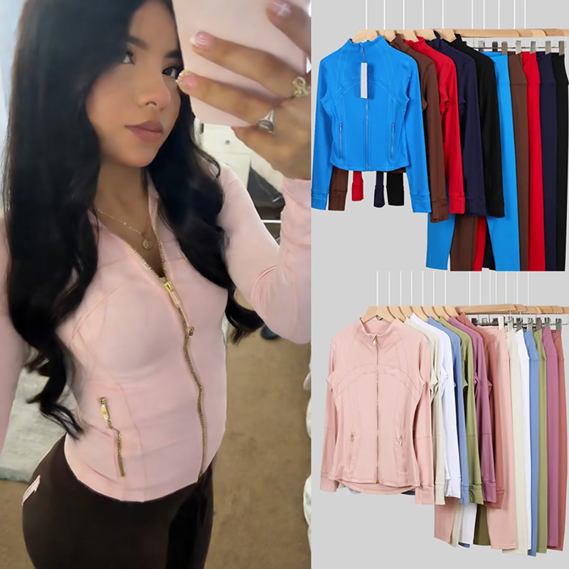 women Jackets sets luluity lemonive jacket men Define pant Sports sets luluity lemonive shorts bra Pants Long Sleeve leggings gym luluity lemonive sets jakets ql