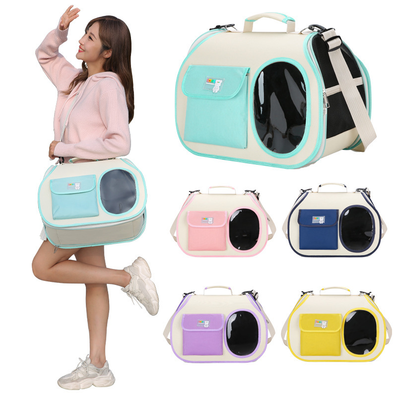 New Pet Carrier Bag Fashionable Shoulder Crossbody Dog Cat Bag for Outdoor Travel