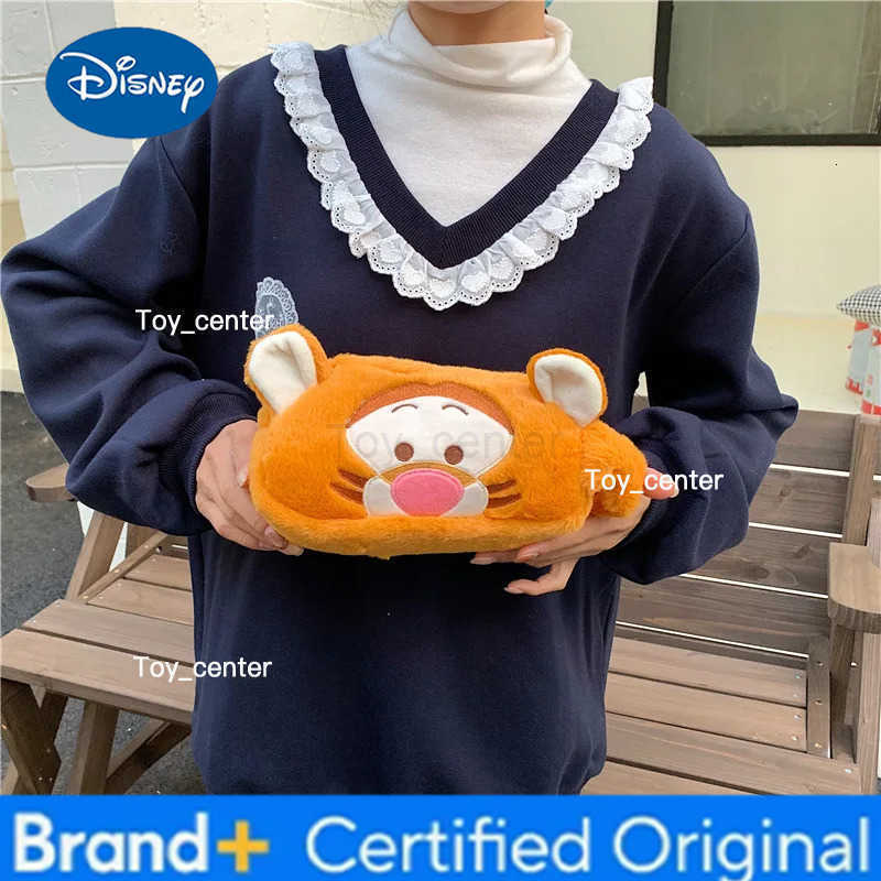Disney 2026 New Cartoon Pig Pencil Case Cute Stationery Bag for Elementary Students Adorable Versatile Travel Makeup Bag H251227