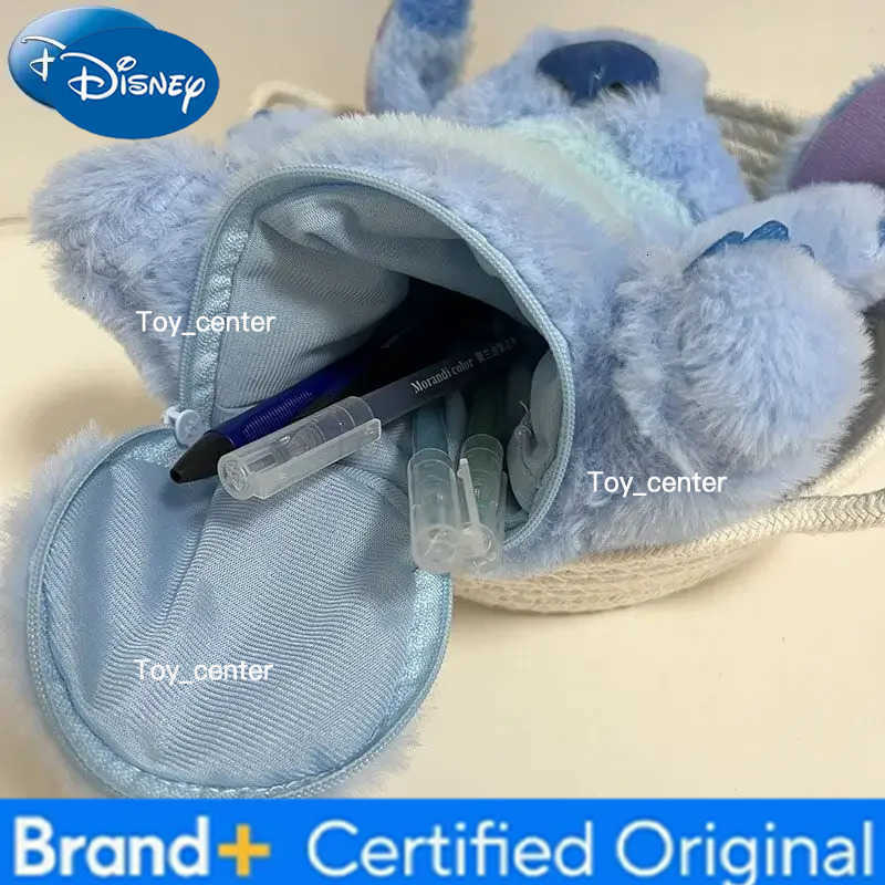Disney Stitch Pen Case Cartoon Lotso Plush Pencil Case Desktop Storage Bag Anime Childrens Birthday Gift H251227