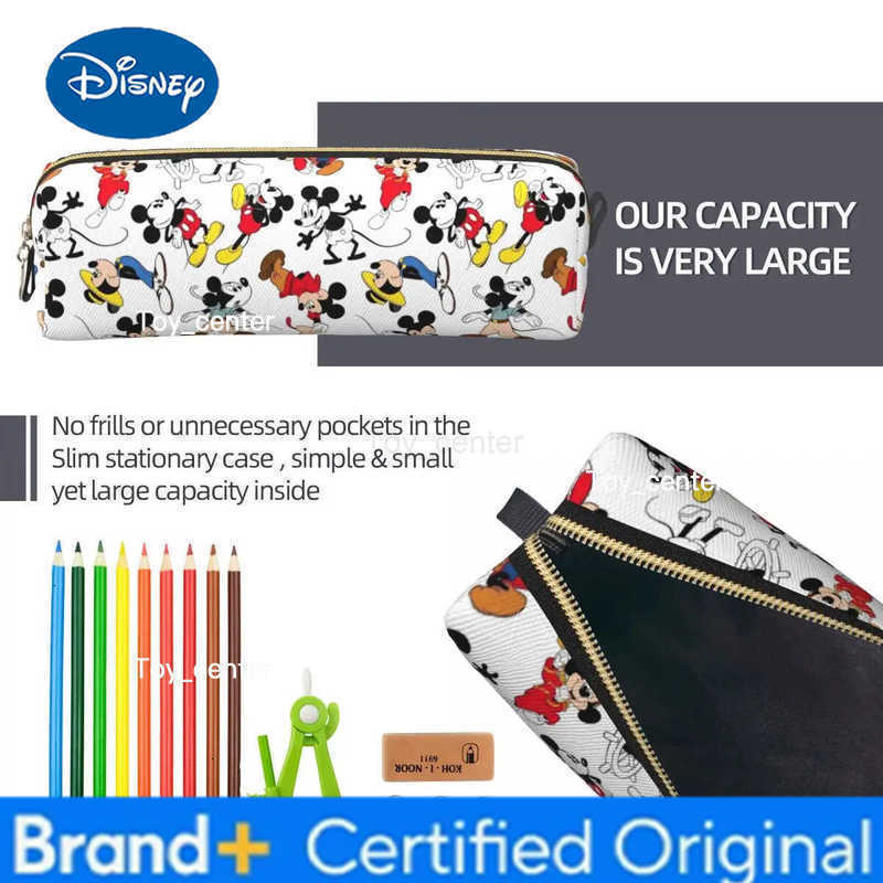 Disney Mickey Through The Years Wizard Pencil Case Creative Pen Box Bags Girls Boys Large Storage School Supplies Zipper Pencilcases H251227