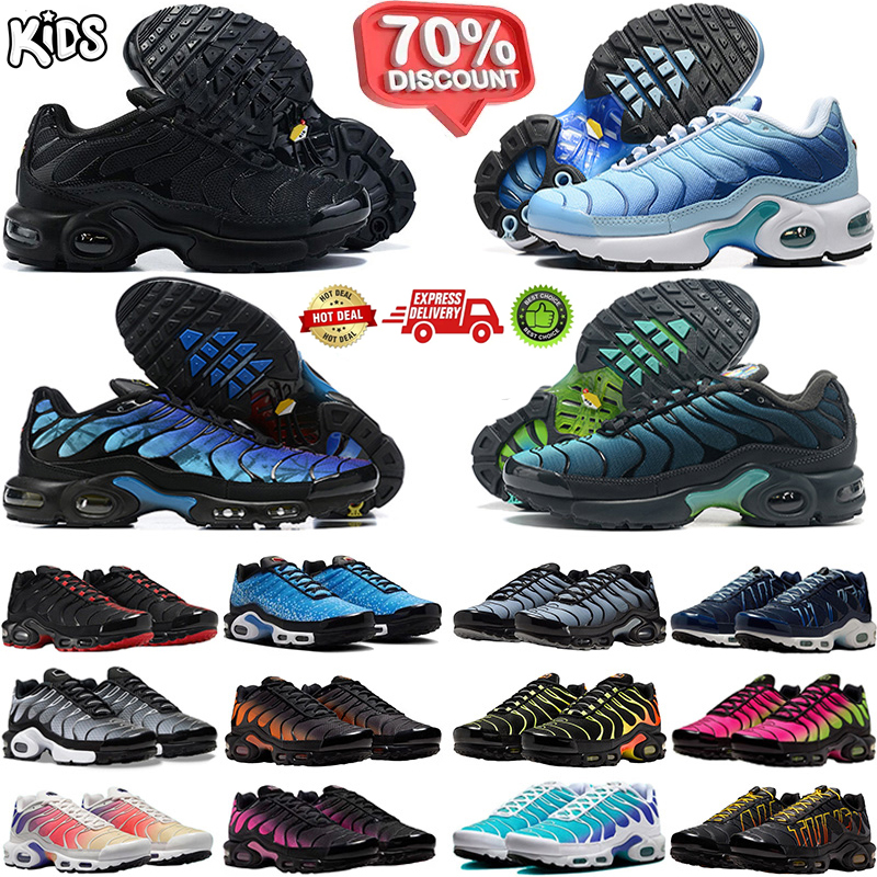 Designer Kids shoes Hot TN2 Sports Runner Children sport shoe Boy and Girls Trainers tn Sneaker Classic Outdoor Athletic Toddler Sneakers Size 28-35