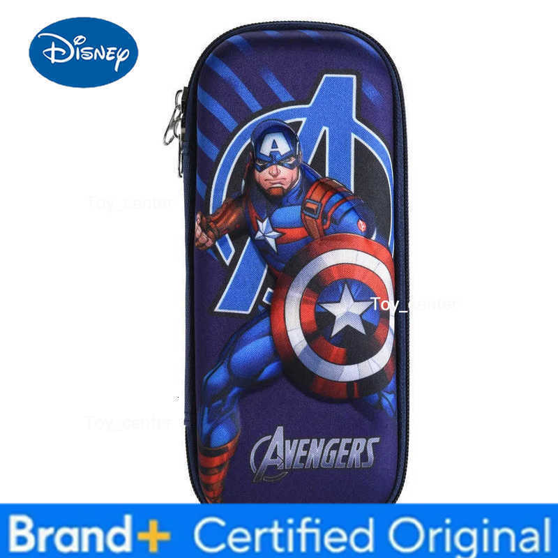 Disney 3D Spider Man Pattern Pencilboxes Anime Action Figure Cartoon Student Large Capacity Pencil Cases Children Birthday Gifts H251227